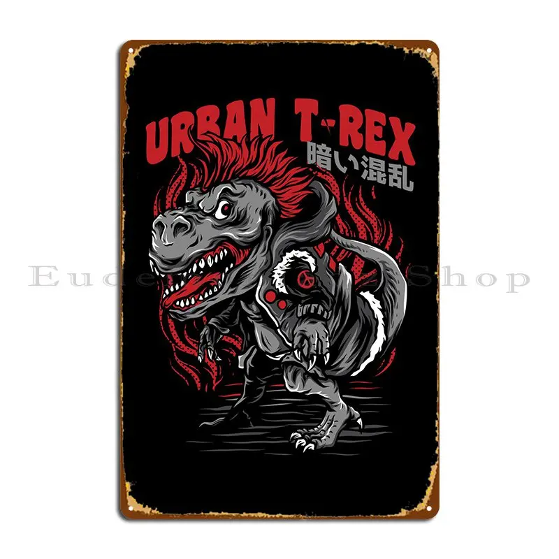 Urban T Rex Metal Platform Poster Murale Personalizza Kitchen Party Retro Tin Sign Poster