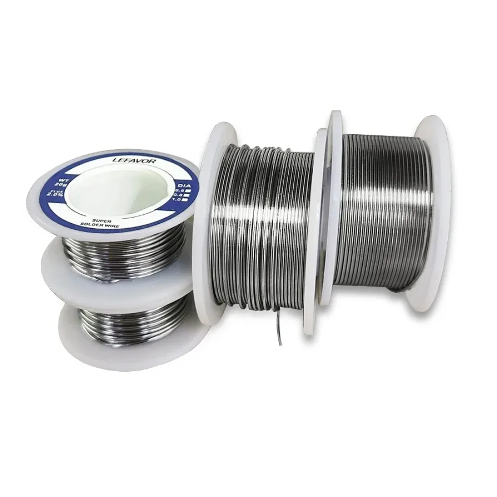 Soldering Tin Wire Ansiki Fusible Tin Easy Melt 50g/100g Rosin Core Tin Solder Wire Dia 0.8/1.0MM CPU Wire Circuit Repair Welding tool Accessories