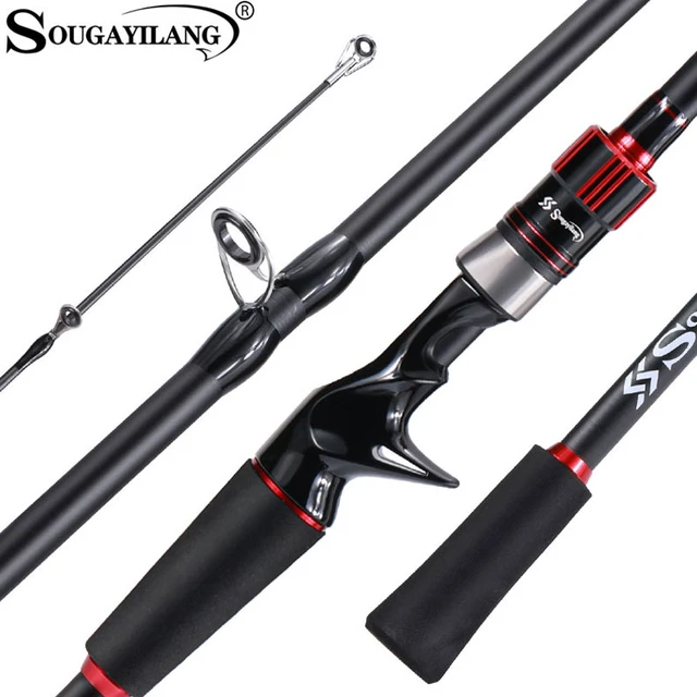 Sougayilang Fishing Rod and Reel Combo Carbon Fiber Casting Fishing R