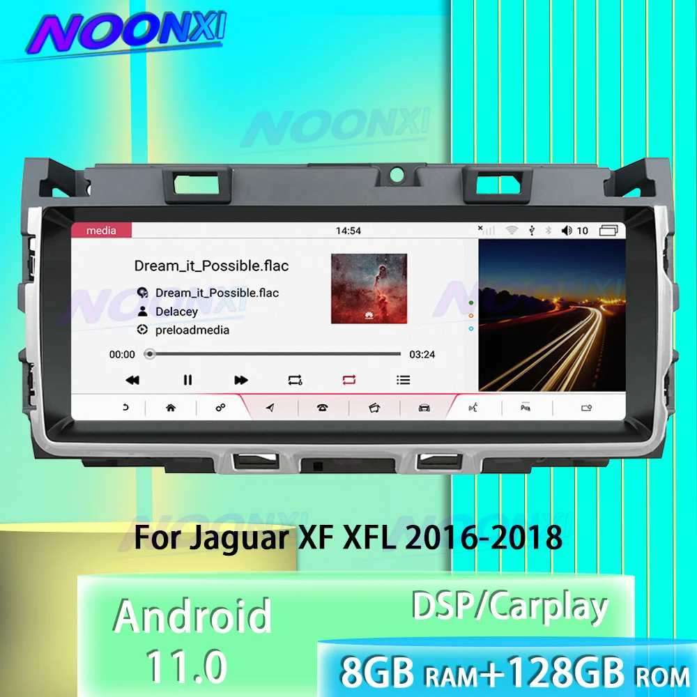 

Car For Jaguar XF XFL 2016-2018 Multimedia Player Video Tape Recorder GPS Navigation Radio Android 11.0 Screen System Head Unit