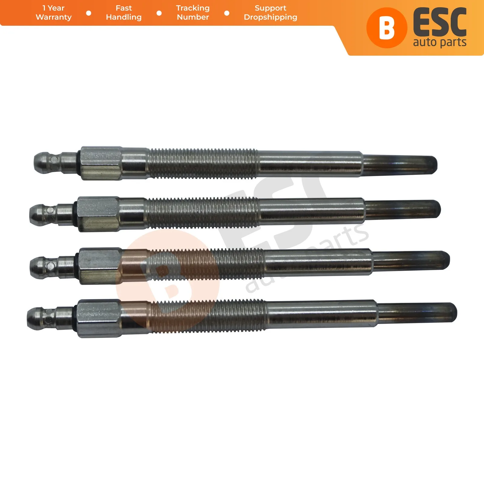 

ESC Auto Parts EGP68-1 4 Pieces Heater Glow Plug 12 Volt for Caterpillar 3304 3306 3T9561 Fast Shipment Ship From Turkey
