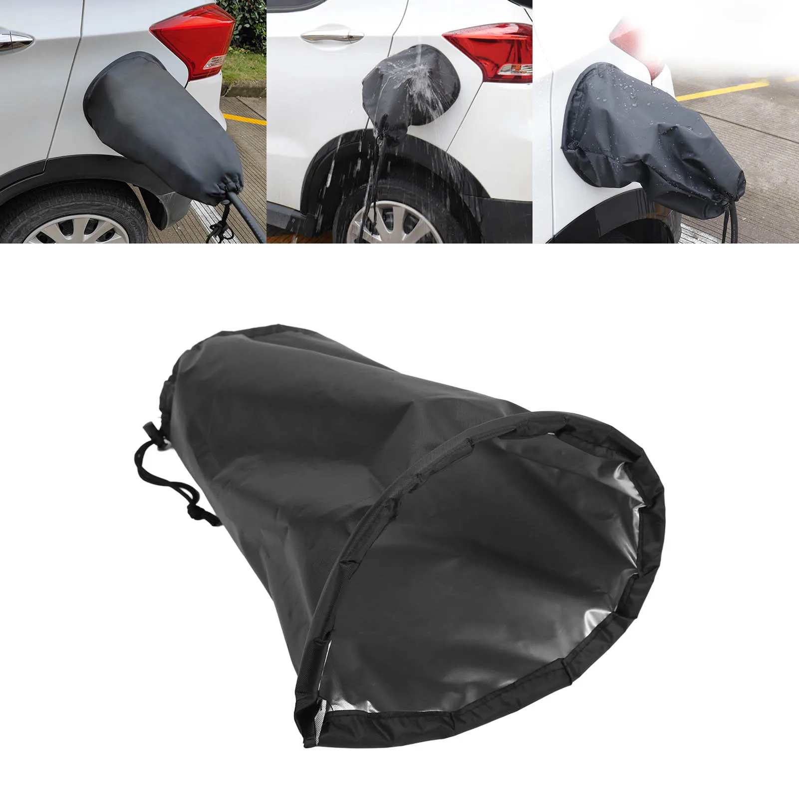 

EV Charger Port Waterproof Cover Sun Dust Protection Strong Magnetic Adsorption For Electric Car