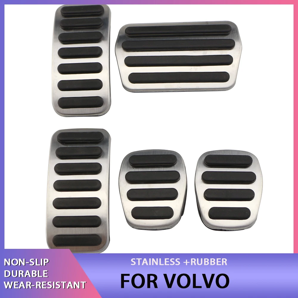 Car pedals Pedal cover Car Pedals Accelerator Fuel Gas Brake Pedal Pad Cover Slip Resistance for Volvo V40 V50 C30 C70 S40 2013- Accessories
