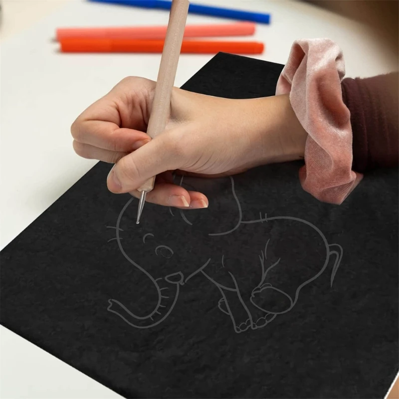 25/50 Pcs Carbon Paper Black Carbon Transfer Paper, Tracing Paper for Wood Burning Transfer, Carving, Painting