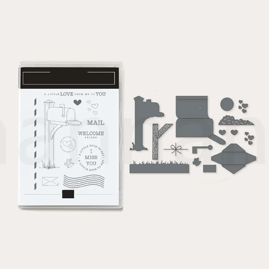 

Sending Love Clear Stamps Metal Cutting Dies for Decorating Scrapbook Diy Paper Card Album Mould Embossing Craft Die 2024 New