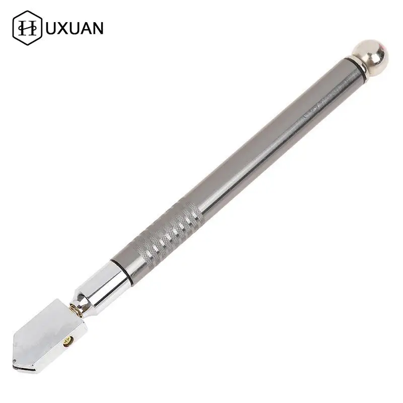 178mm Professional Oil Feed Glass Cutter Diamond Antislip Metal Handle Cutting Tools 5-12mm,glass cutter