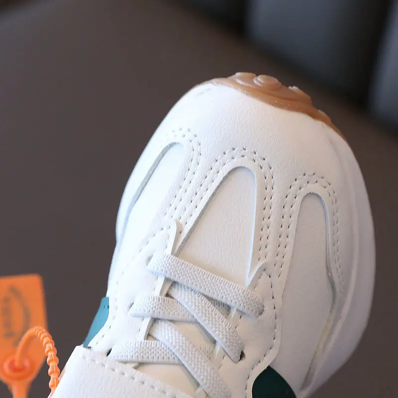 Children's Shoes Girls And Boys Toddlers Sneakers Breathable PU Leather BABY Flats Tennis Shoe Size 21~36