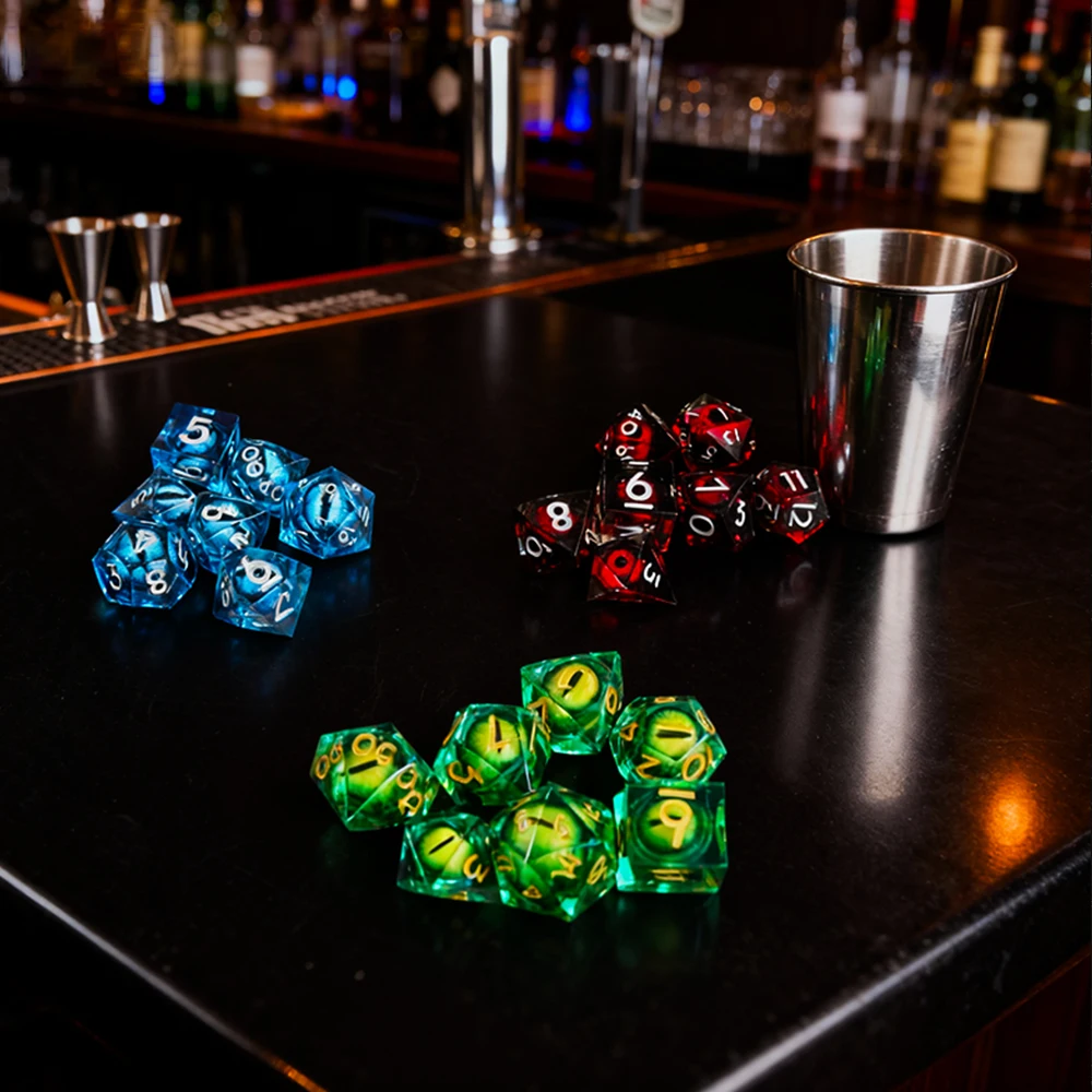 DND Liquid Core D&D Dice Set Detail