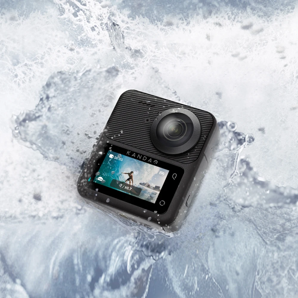QooCam 3 Panoramic Sports Camera 5.7K Riding Sports Waterproof Fun Six-axis Anti Shake 360 Degree Action Camera