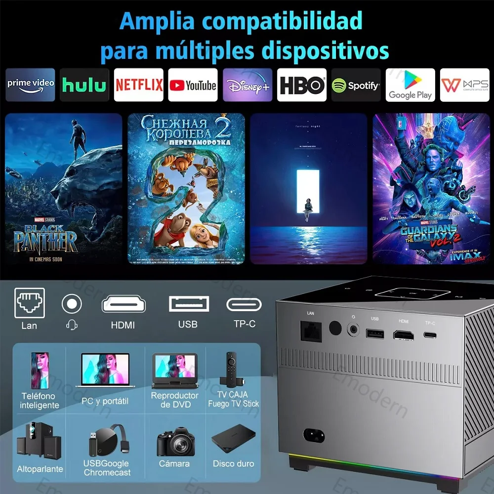 X3 Projector 4K Android Smart Portable Mini Projetor 300ANSI 720P Dual WiFi6 BT5.0 Home Theater Video Projectors PK HY300PRO