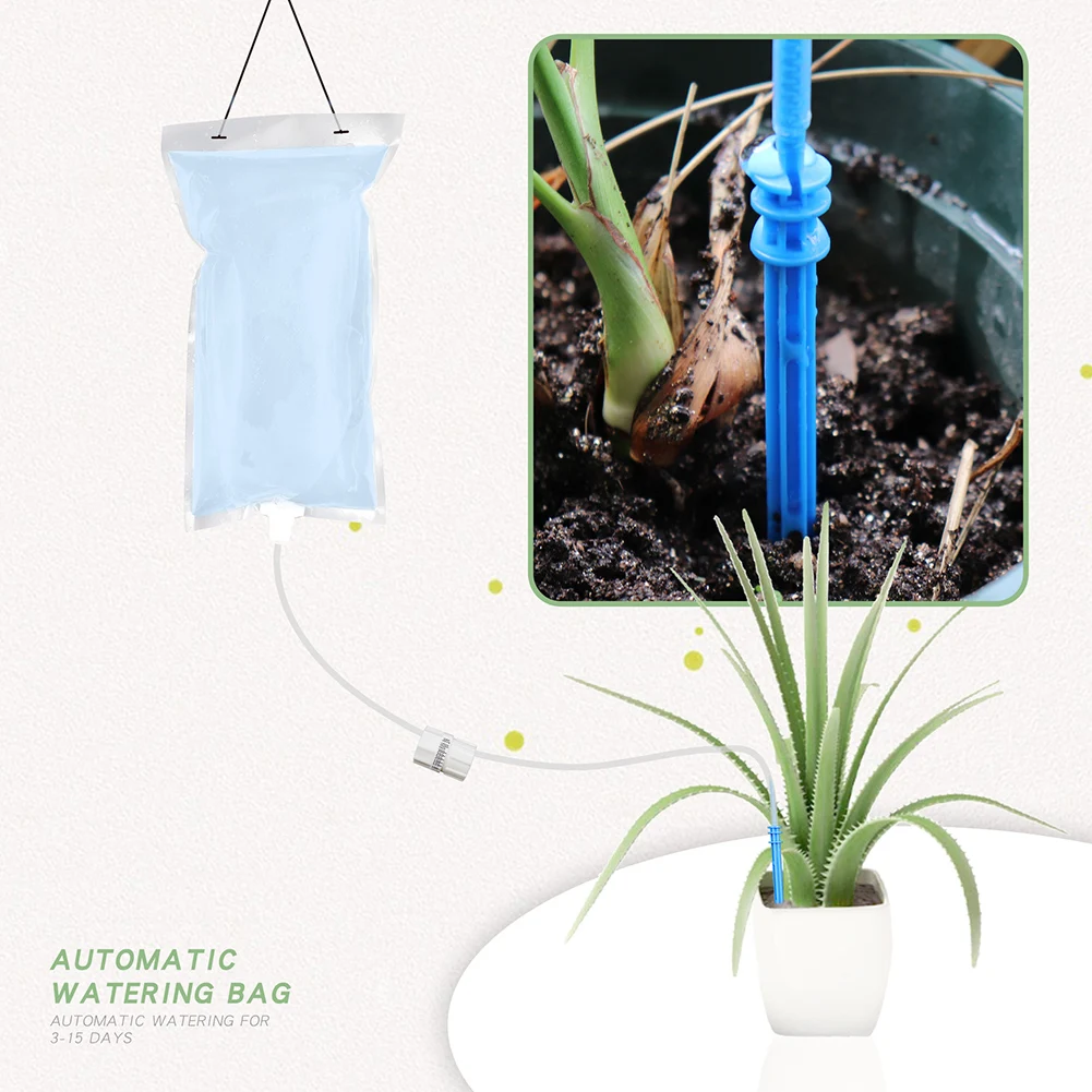 

New Automatic Plant Watering Drip Bag Self Watering Devices Irrigation Drippers Adjustable Speed Plant Flower Waterer For Home