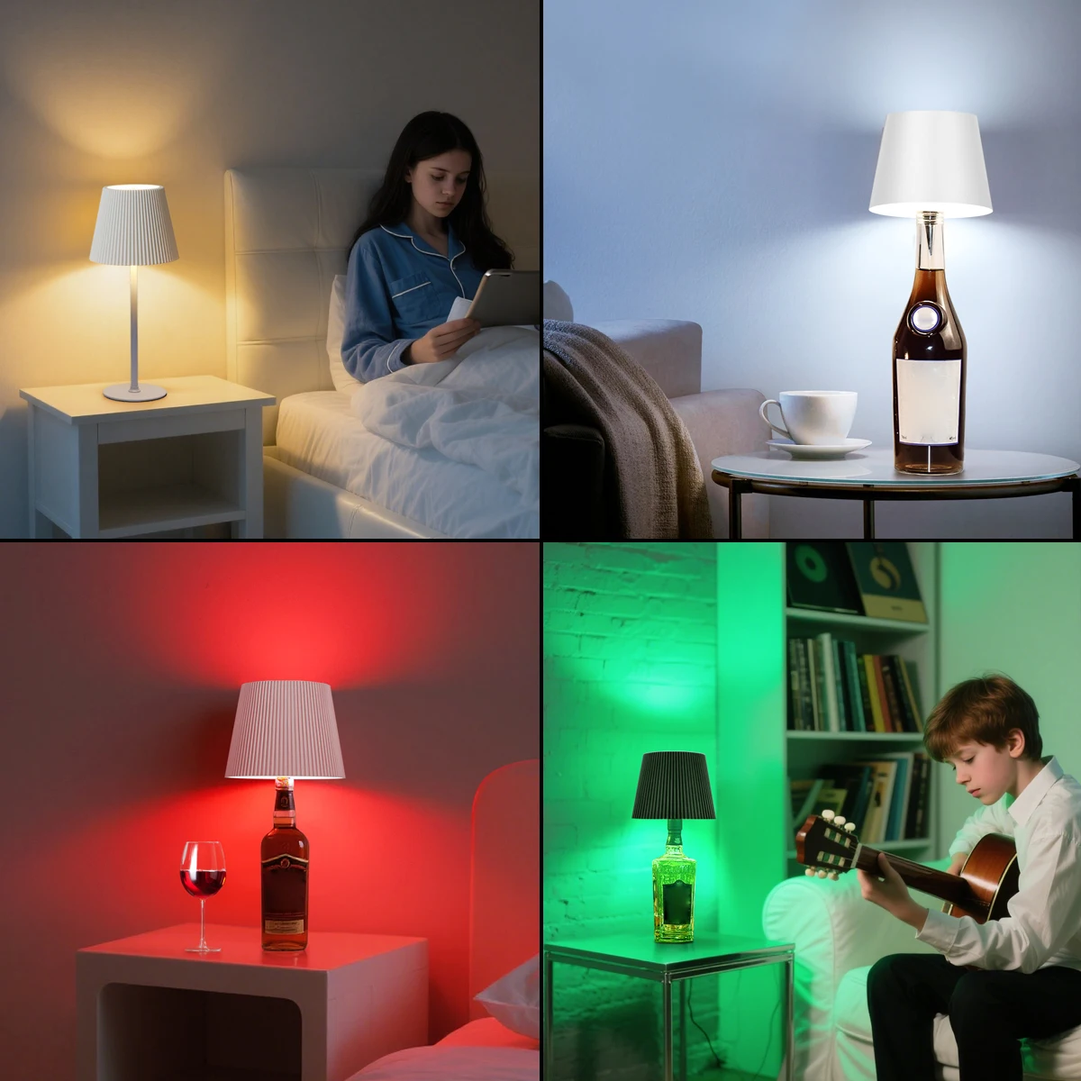 Dimmable USB Rechargeable LED Atmosphere Lamp