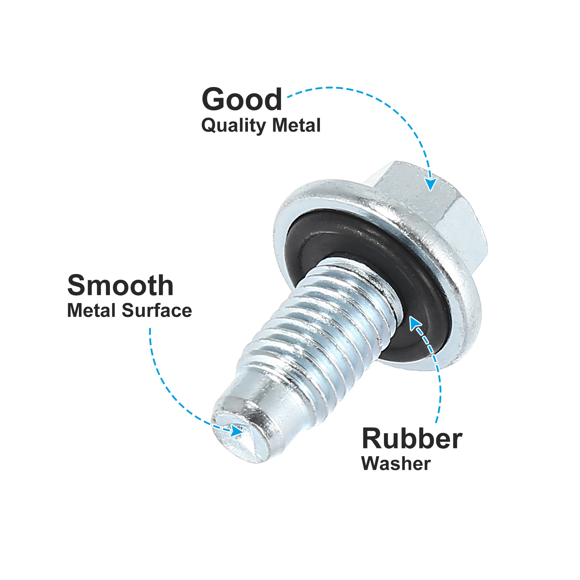 thumbnail image 2 of HPS Mazda M14x1.5 Stainless Steel Magnetic Oil Drain Plug 2 of 9