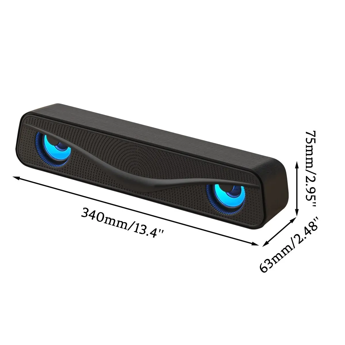 Компьютерные колонки K-C720, Hi-Fi стерео RGB USB Проводная акустическая  система со светодиодсветильник кой для настольного компьютера, телефона,  планшета | AliExpress