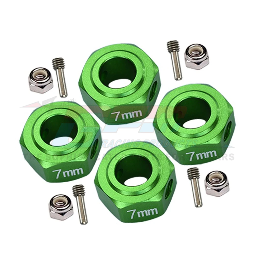 ARRMA 1/10 GRANITE SENTON BIG ROCK VORTEKS 3S 금속 합금 12mm 육각 7MM 두께 휠 허브 어댑터 AR 용 GPM 310779   AR 310871