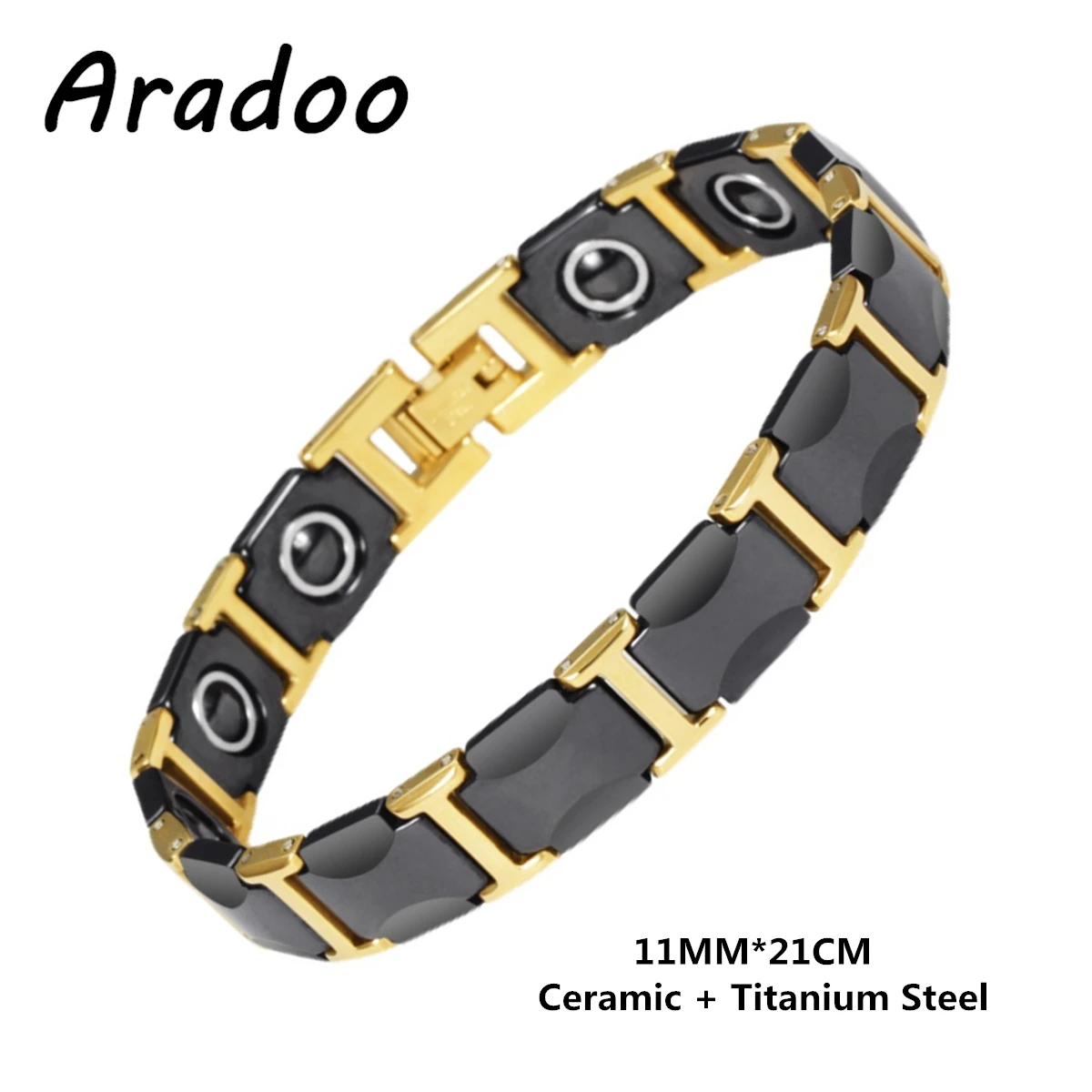 Ceramic Titanium Steel Bracelet Magnetic Slimming Energy Bracelet Hematite Tungsten Bracelets