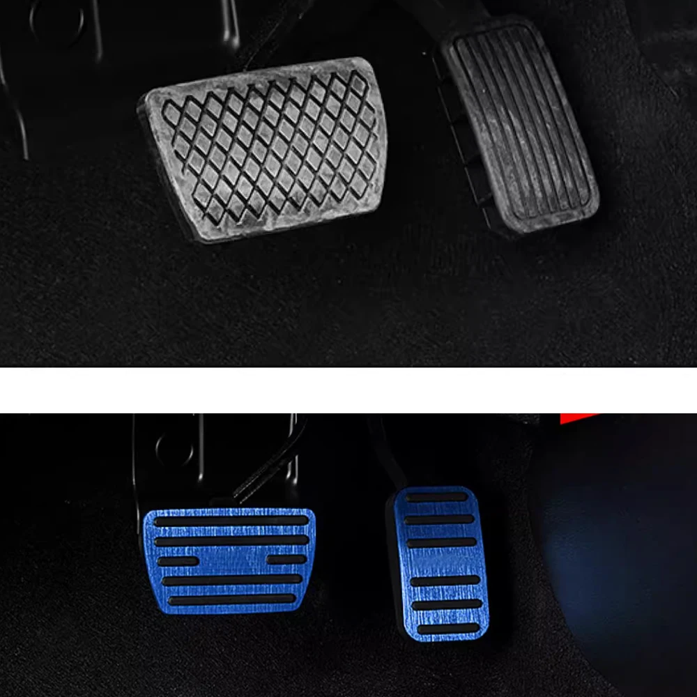 TINKI No Drill Anti-Slip Aluminum Gas Fuel Brake Foot Rest Pedal Cover For Honda - View #11