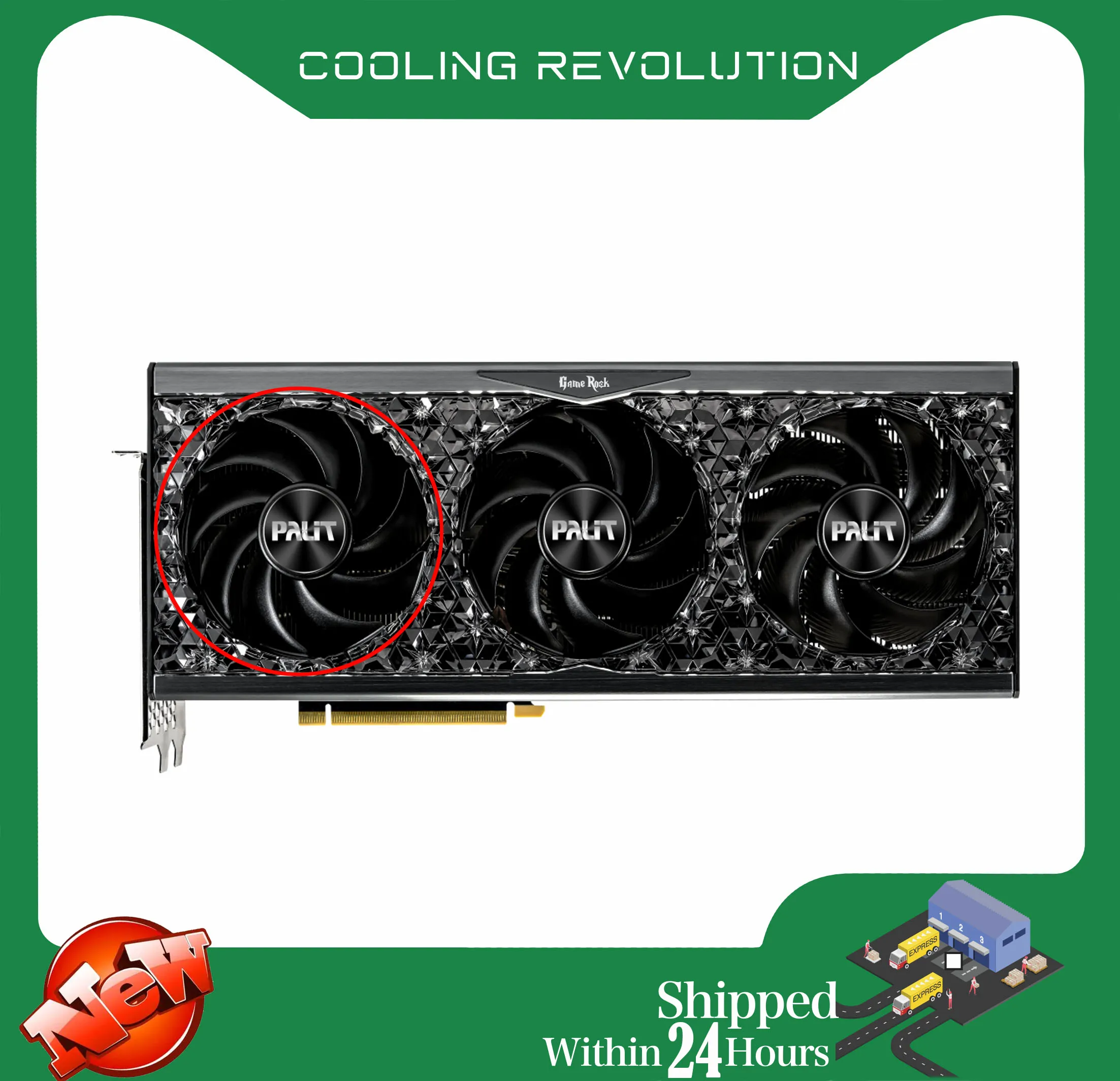 Ventilador de Placa Gráfica para Palit Geforce Rtx 4090 4080 4070 ti Gamerock oc Th9520b2h-pcb02 dc 12v 6a Pinos 92 mm - Imagem 2