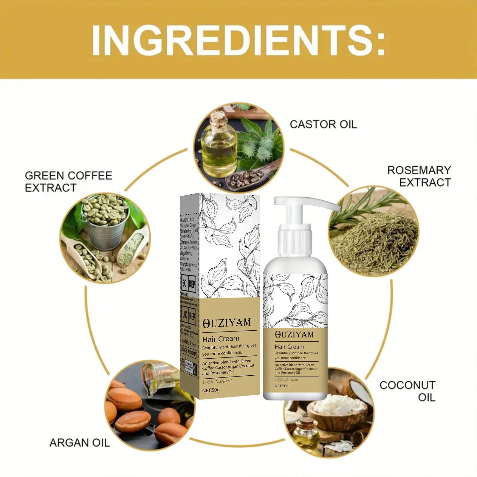 Wheat Conditioner Styling Moisturizing Curl Conditioner Cream Curl Care Hair Elastin Curls, 50ml