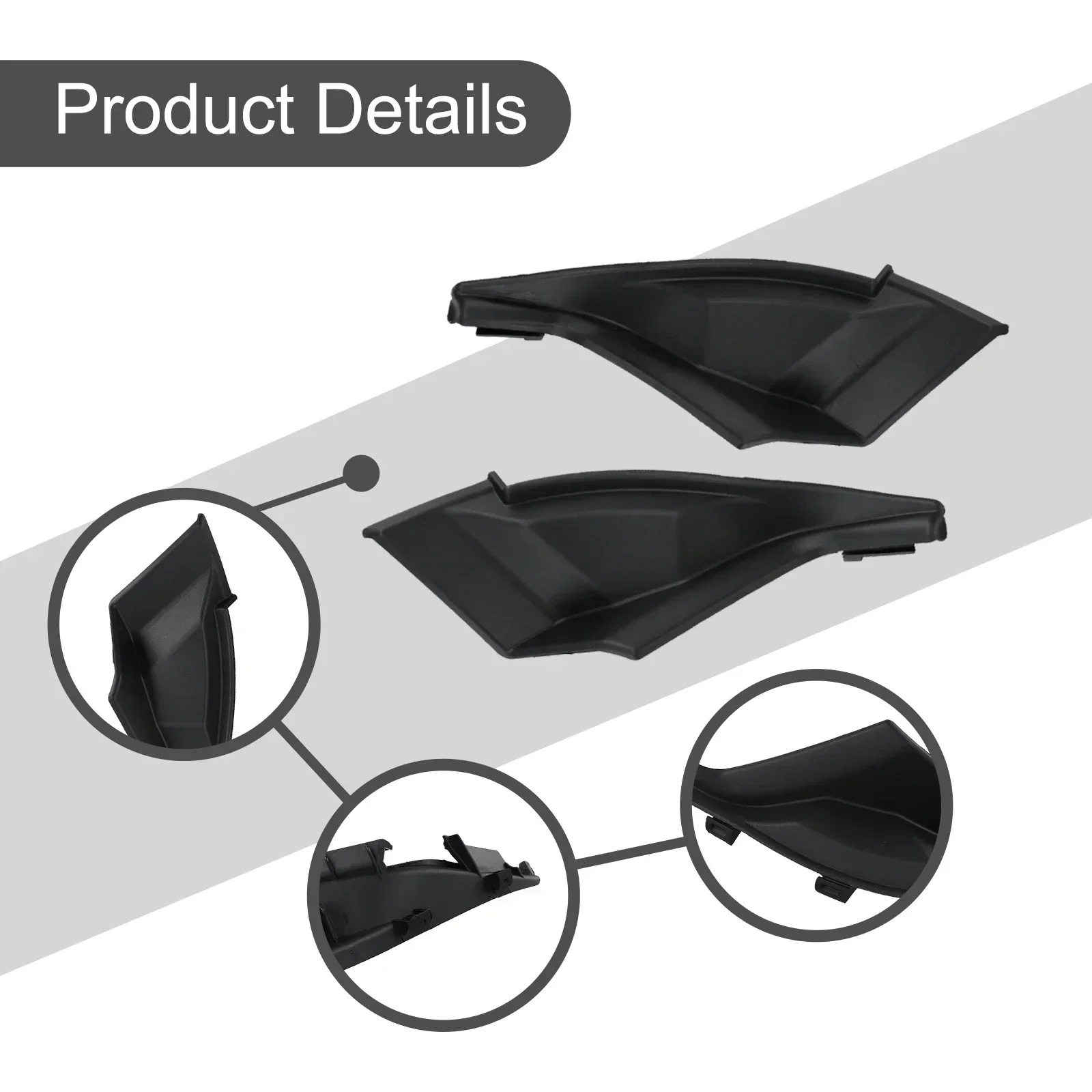 2PCS Car Front Windshield Wrap Corner Trim Cover auto accessories Exterior Parts For Outlander 2013 -
