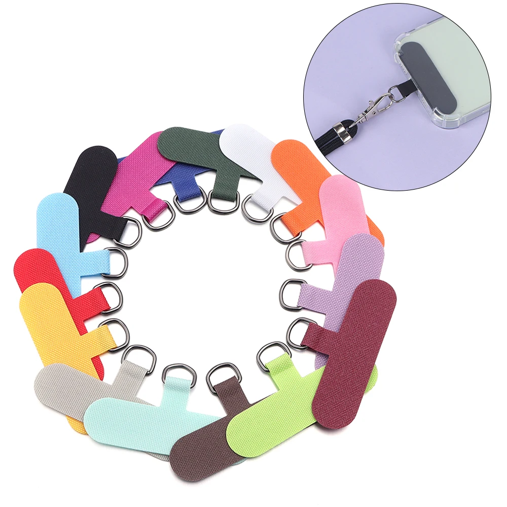 Set of 5 Detachable Phone Lanyards with Metal Ring and Clip