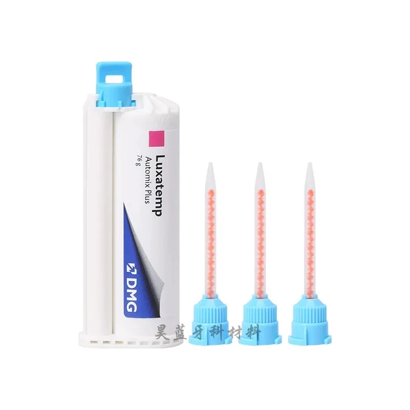 DMG Luxatemp Automix Plus Dental Temporary Crown Bridge Material A2 Shade Mixing Tips Impression