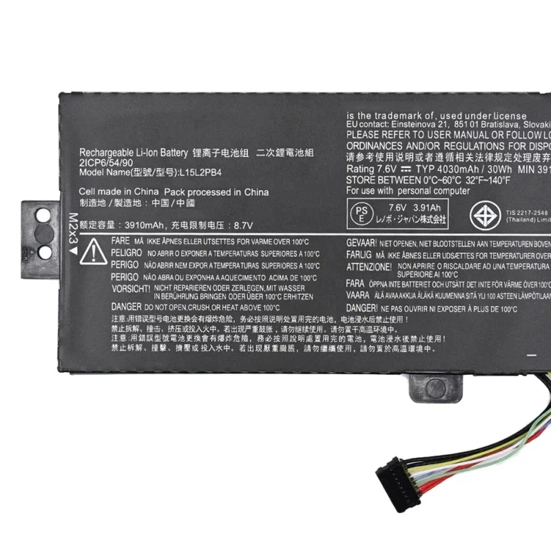 Bateria do Portátil para Lenovo Ideapad L15l2pb4 7.6v 30wh 31015isk 310-15ikb 510-15ikb L15l2pb5 L15m2pb5 L15c2pb3 L15m2pb3 - Imagem 3