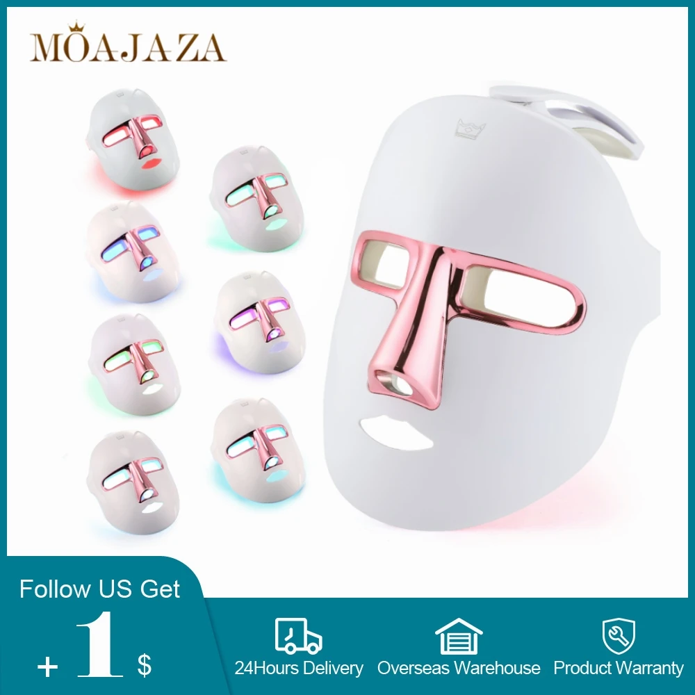 Beauty 7 Colors LED Mask Red Light Therapy Anti Wrinkle Skin Care