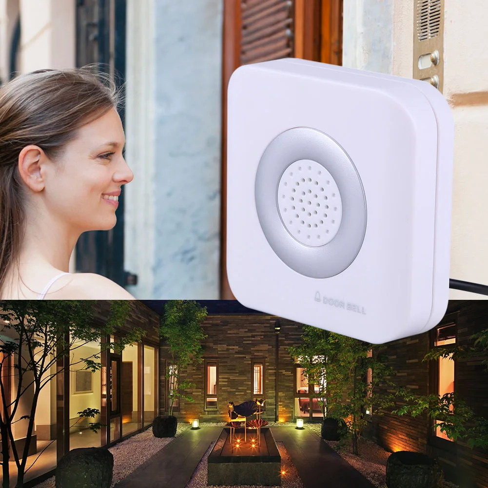 12V Wired Doorbell 4 Core Din Don Hardware Doors Bells Control System Door Bell Panel Doorbells For Homes Offices Hotels wired doorbell