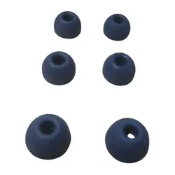 Premium Silicone Ear Tips for In - Ear Earphones - Ultra - Soft Replacement Buds (Grey S M L 1 set)
