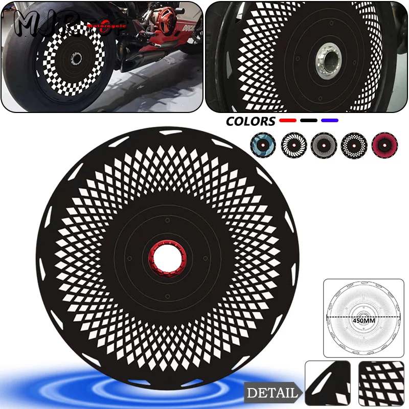 Per Ducati 848 Evo/Corse Se 1198/Sp Streetfighter V4 V4S 848 Moto Posteriore Gear Copertura Protettiva Posteriore Gear Cerchione Copertura Cap