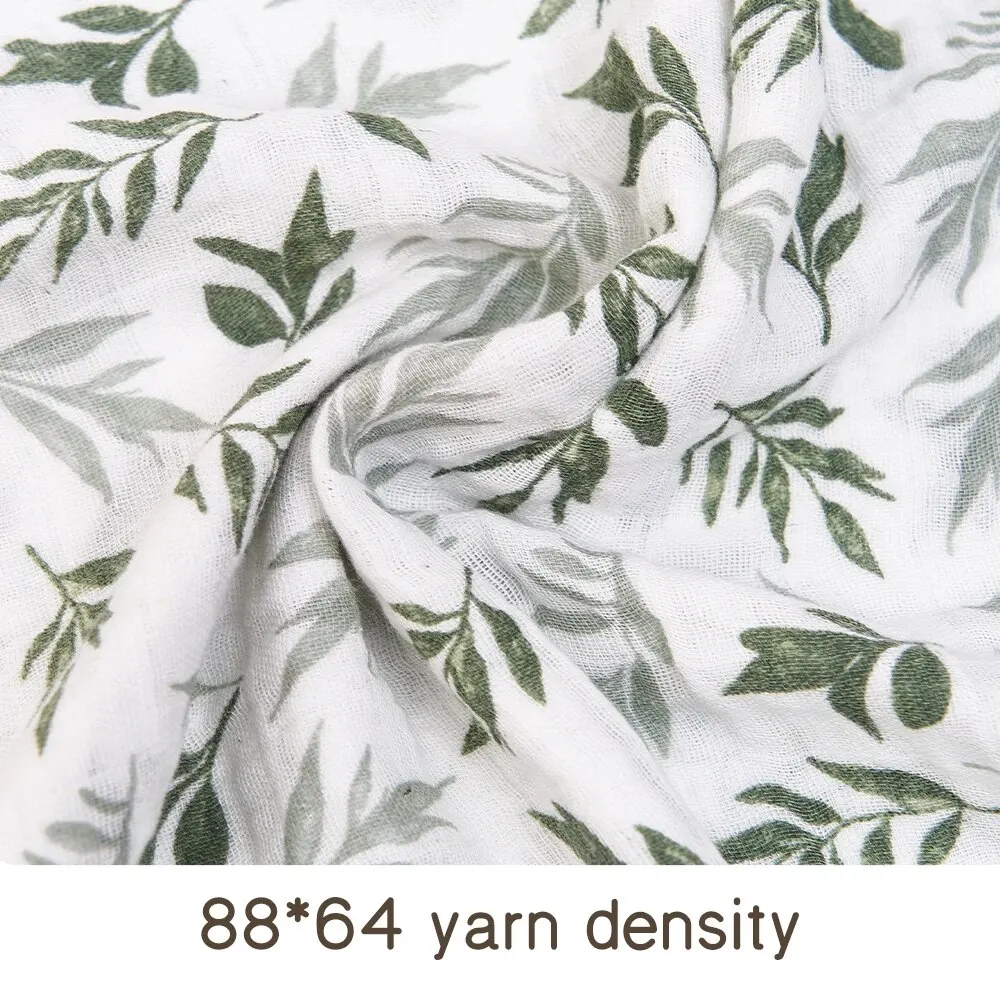 100% Cotton 120*110cm 2 Layers Newborn Baby Bath Towel Wrap Muslin Swaddle Blankets 5