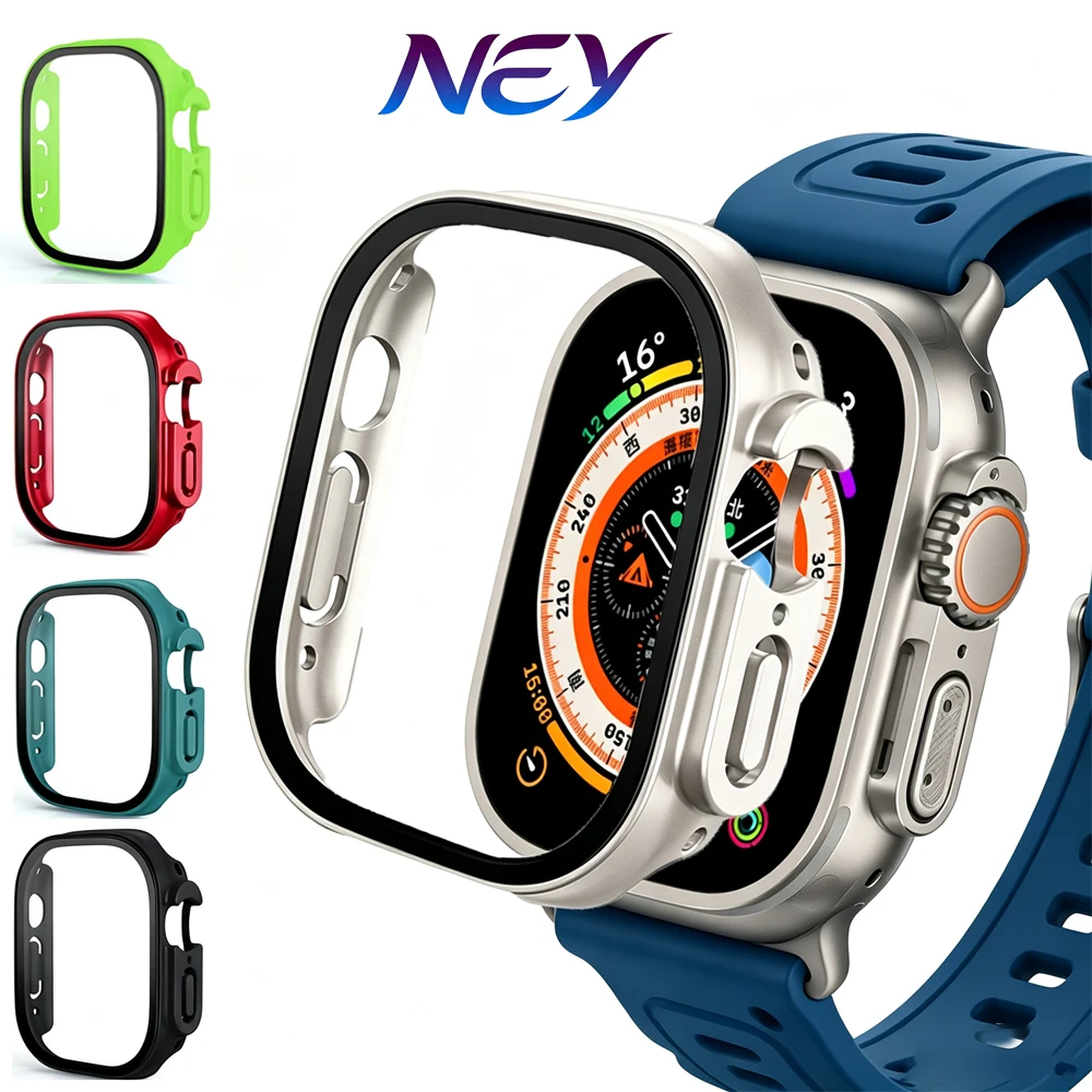Premium Tempered Glass and Case for Apple Watch - 49mm Bumper with Screen Protector
