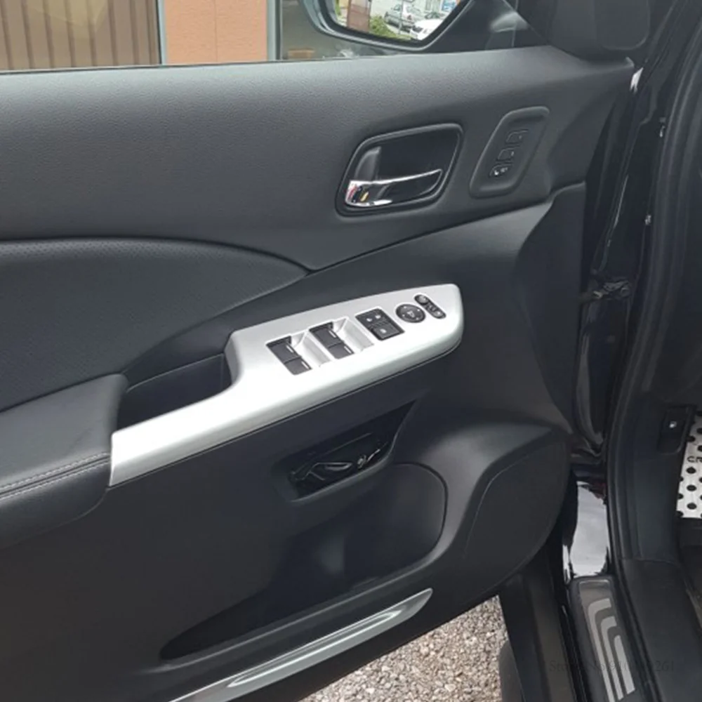 

For Honda CR-V CRV 2012 2013 2014 2015 2016 ABS Matte Window Lift Button Switch Armrest Cover Trim Frame Auto Parts