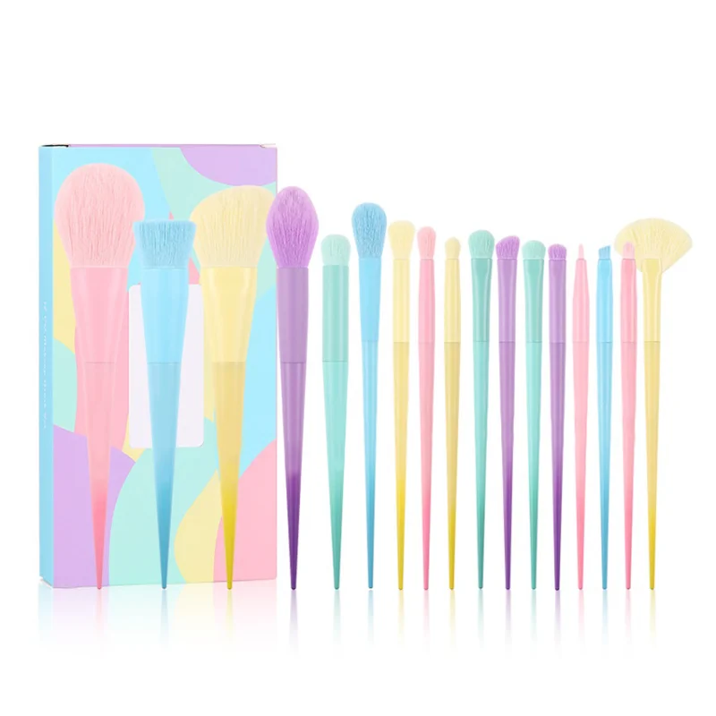 

Professional Brush Make Blush Tools 17pcs Concealers Brush Set Eye Face Up Blending Multicolour Shadow Makeup Powder Foundation