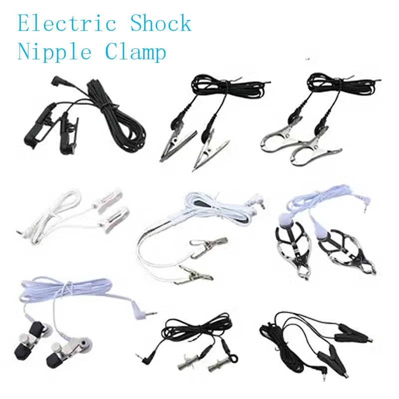 Sex Products Flirting Full Body Massager Powerful Nipple Clamp Electric Shock Breast Clips Clitoris Stimulator for Women