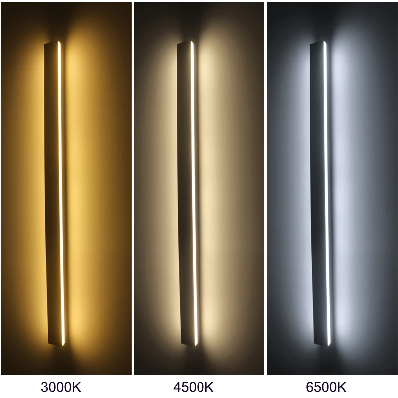 150cm 120cm Black Long Strip LED Indoor Wall Lamp Bedroom Bedside Indoor Decorative lighting Wall Living Room Corriodr Aisle 6