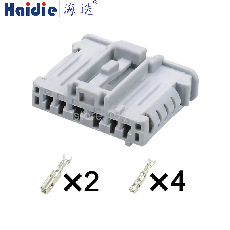 1-20 sets 6pin auto electronic housing plug 988211068 wire harness hybrid cable unsealed connector 98821-1068