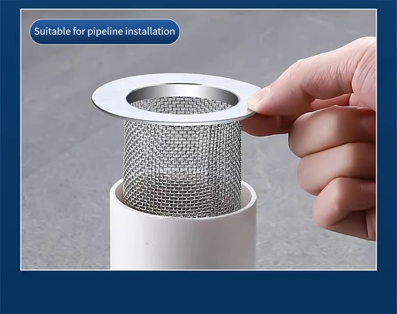 Stainless Steel Floor Drain Filter Mesh Kitchen Sink Anti-clog Filter Bathroom Hair Catcher Home Shower Strainer Drains Net 5