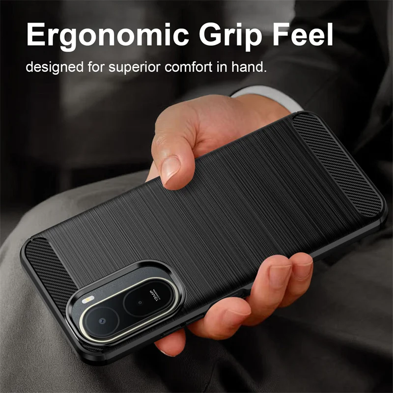 Durable Non-Slip Flexible TPU Shockproof Protective Phone Case