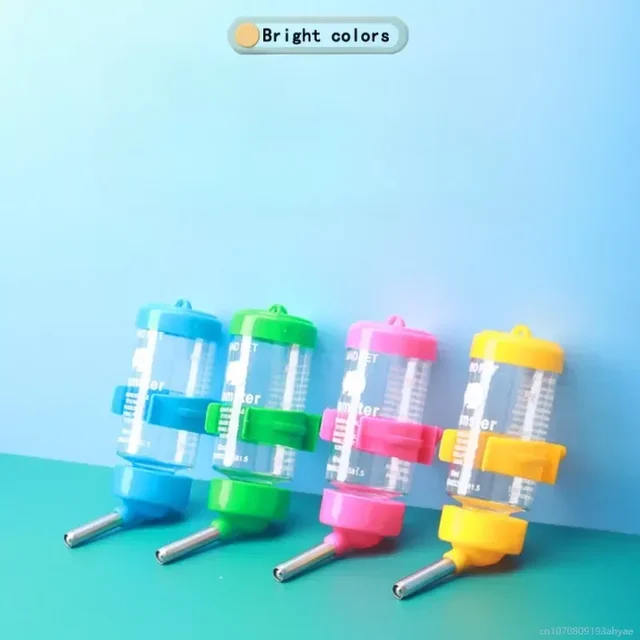 80/125/250ml Plastic Hamster Drinker Water Bottle Dispenser Feeder Hanging Pet Dog Guinea Pig Squirrel Rabbit Drinking Head 3