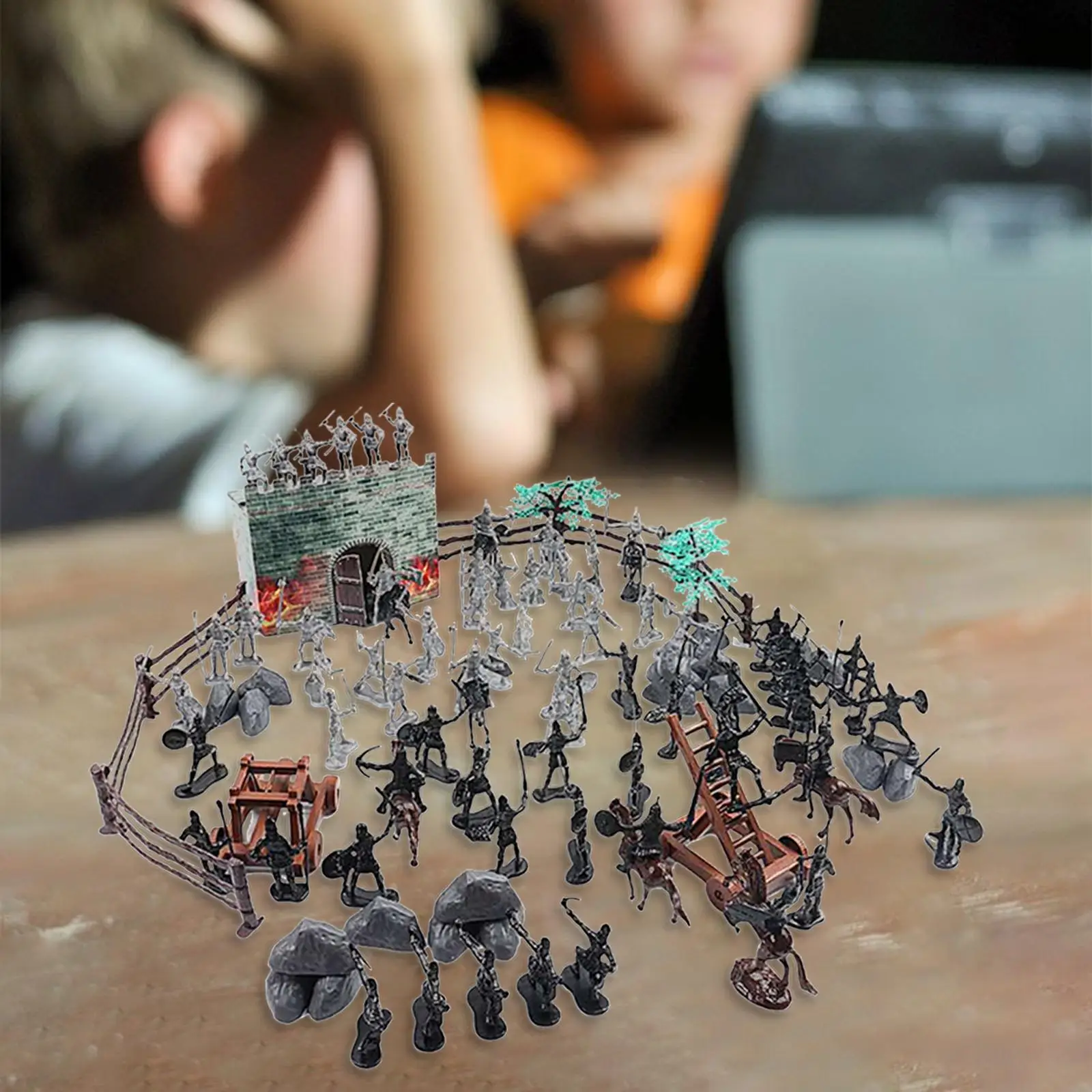 

120Pcs Medieval Knight Game Soldier Model for Kids Children