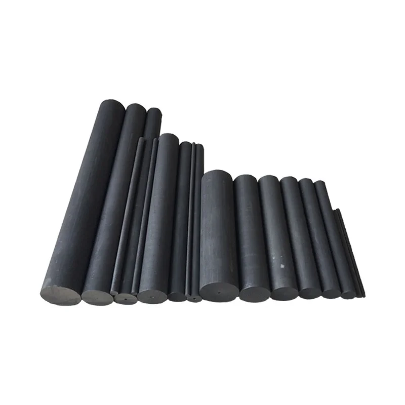 Diameter 3-50MM Length 100mm 99.99% High Purity Black Graphite Rods Graphite Electrode Cylinder Rods Melting Gold Silver Tools