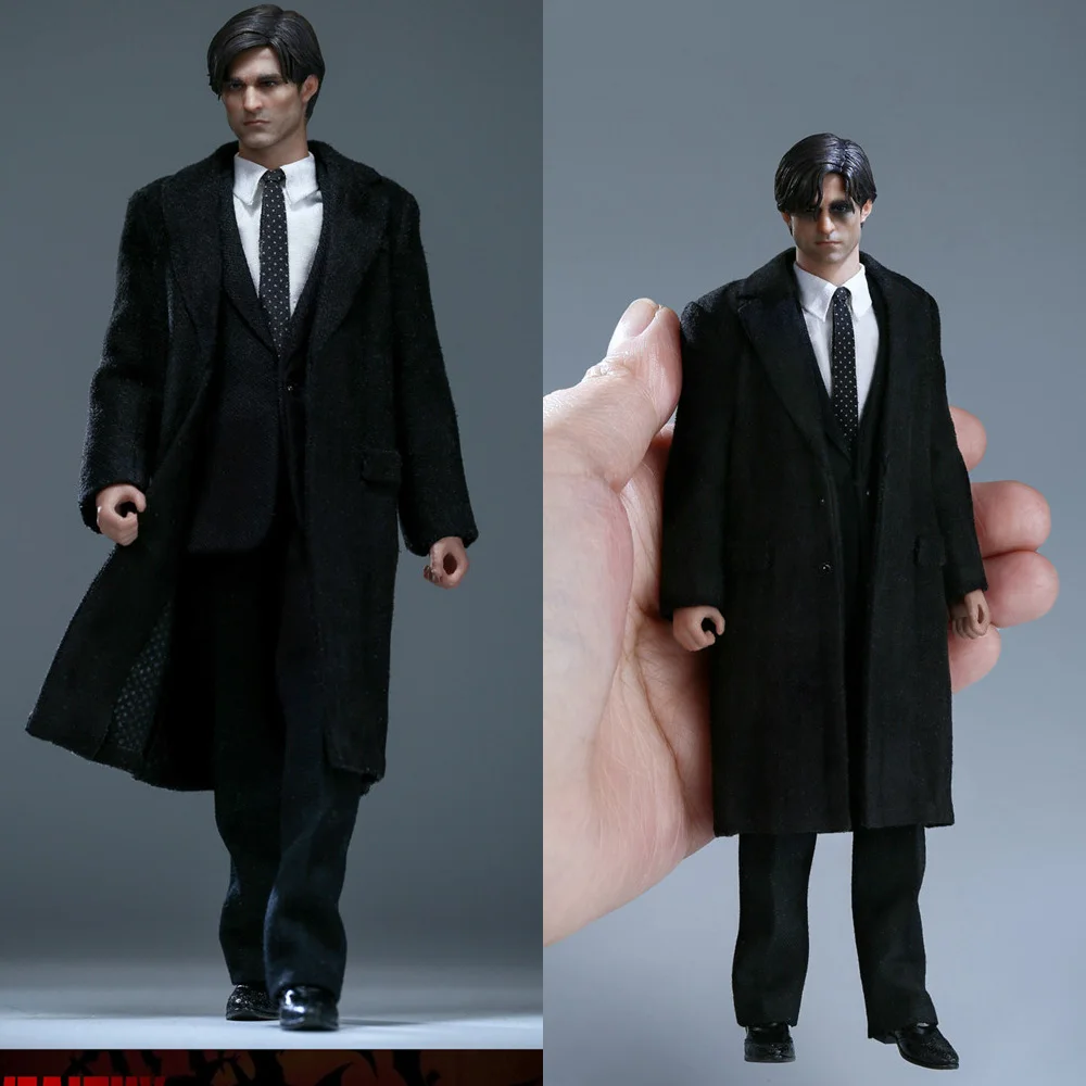 

ACPLAY ATX057 1/12 Scale Mr Wealthy Bruce Robert Pattinson 6'' Male Action Doll Full Set Model with Double Head Sculpts for Fans