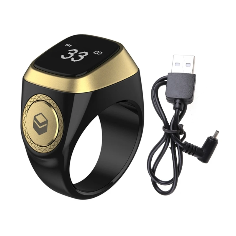 

Zikr 1 Lite for Smart Counter Ring for Time Reminder Muslim Gifts Wearable Devic