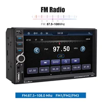 Unité principale autoradio ESSGOO 7 pouces sans fil Apple CarPlay Android Auto Double DIN Radio AUX FM Bluetooth USB TF Touchscreen Mirror Link 5