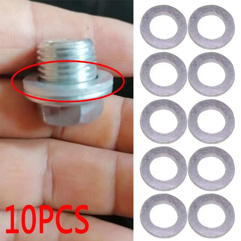 10Pcs Engine Oil Drain Plug Gaskets for Hyundai/Kia 2151323001 21513 23001 21513-23001