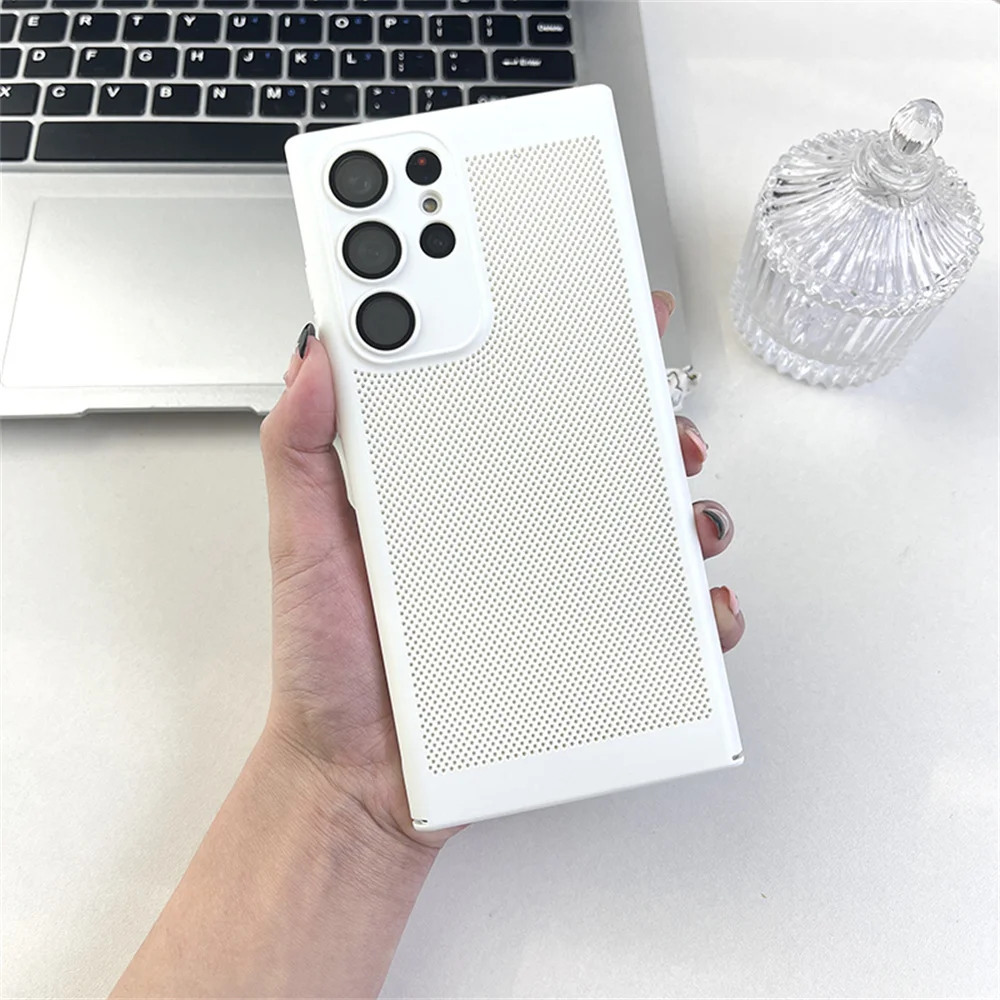Slim Breathable Heat Dissipation Mesh Phone Case with Lens Protection and Bumper Cover