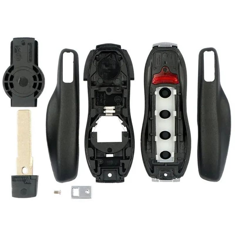 With s Smart Remote Key Shell Case For Porsche 718 911 Panamera Cayenne Porsche 3 Button Fob Key Cover