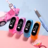 50pcs/lot Luminous LED Electronic Touch Kids Watch Heart Design Students Boys Girls Gift Waterproof Watches  For Wholesale 3